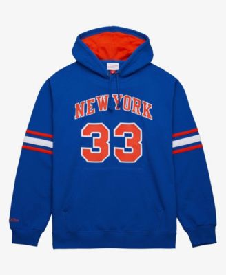 Men's Patrick Ewing Blue New York Knicks Name & Number Hoodie