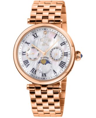 Women's Florence Swiss Quartz Diamond IP Stainless Steel Bracelet Watch
