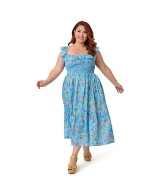 Plus Size 1960s Midi Dress