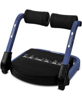 Ab Machine for Core Workout, Adjustable Sit-Up Trainer with Auto Rebound, 3 Resistance Levels, 350 lb Capacity