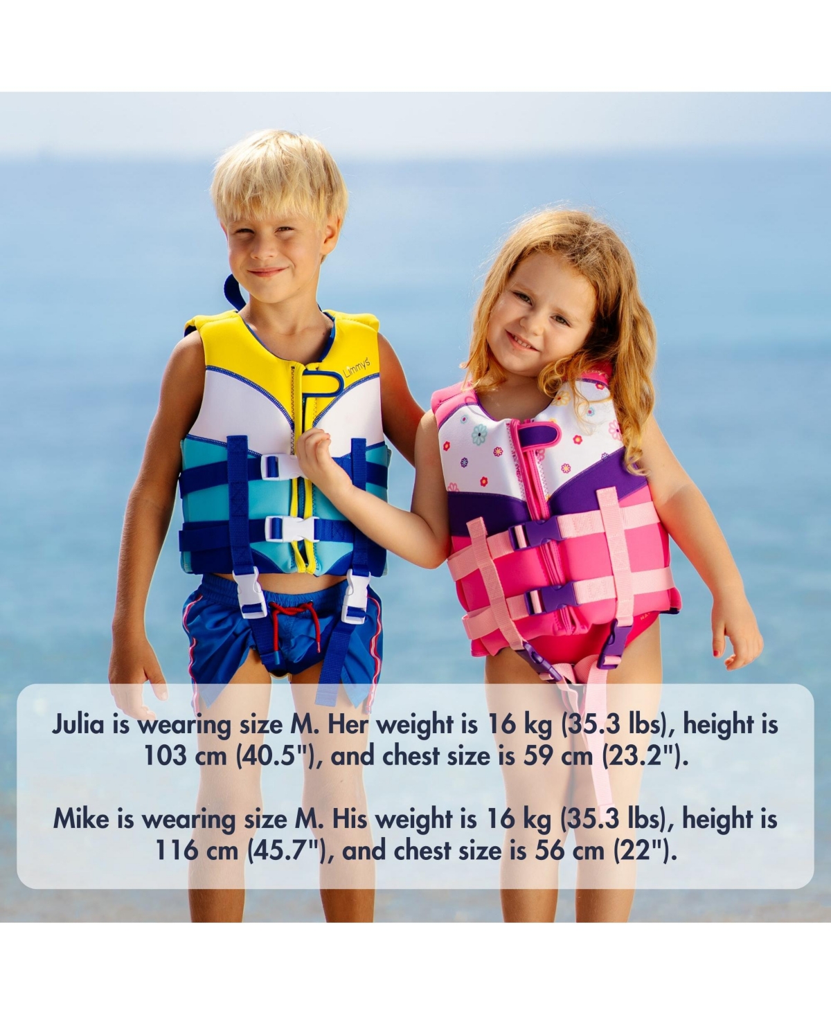 Limmys Swim Vest for Toddlers and Kids - Ce-Certified Foam Panel Swimming Aid, Award-Winning Design, Ykk Zip, Soft Neoprene Comfort