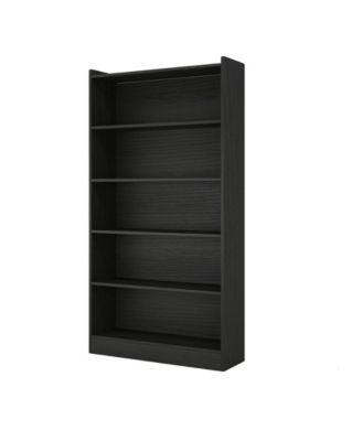 5 Shelf Wood Bookcase with Open Storage for Bedroom or Living Room