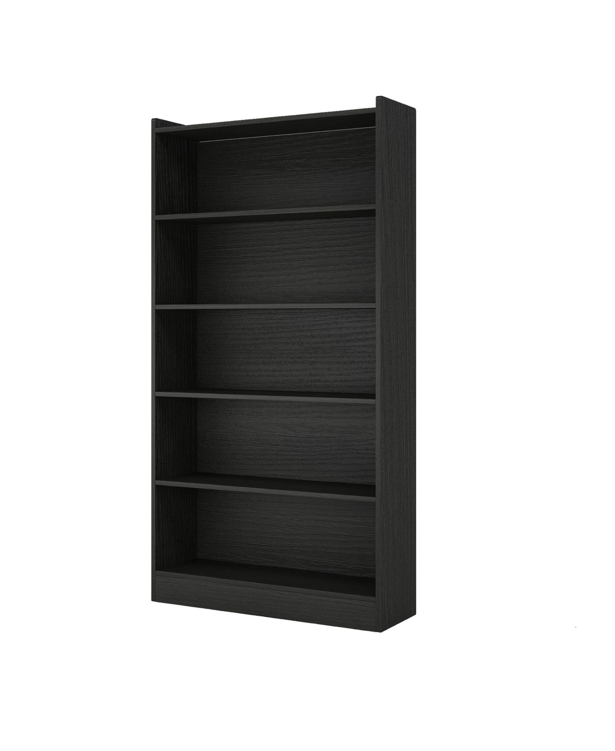 Slickblue 5 Shelf Wood Bookcase with Open Storage for Bedroom or Living Room