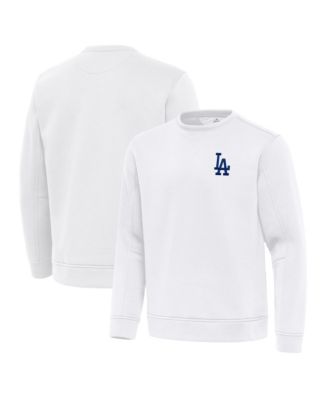 Men's White Los Angeles Dodgers Relevant Lightweight Pullover Sweatshirt