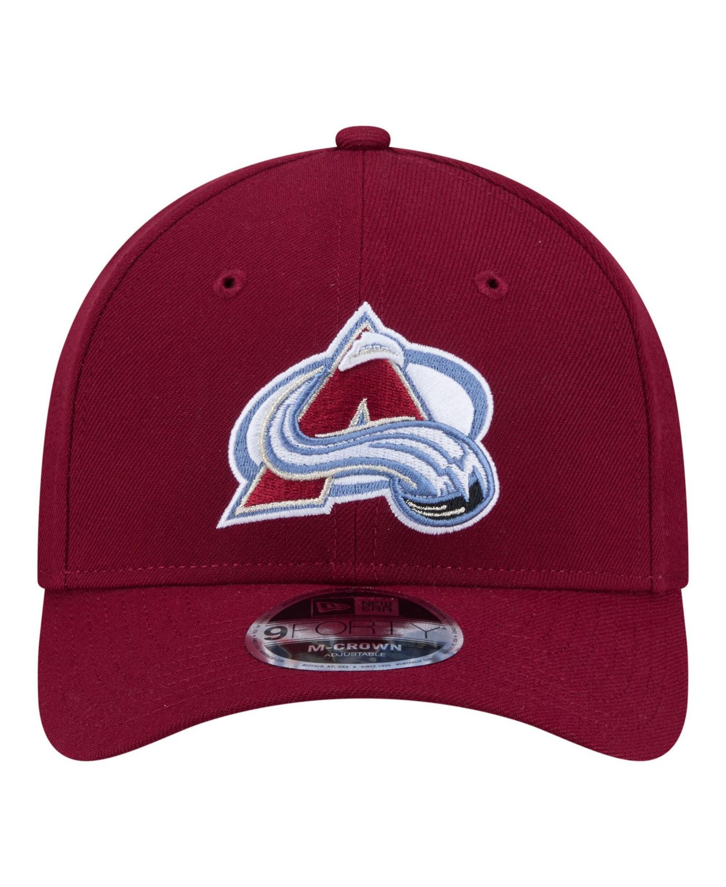 Мужская кепка New Era Burgundy Colorado Avalanche 9FORTY M-Crown Adjustable Hat — фото 2
