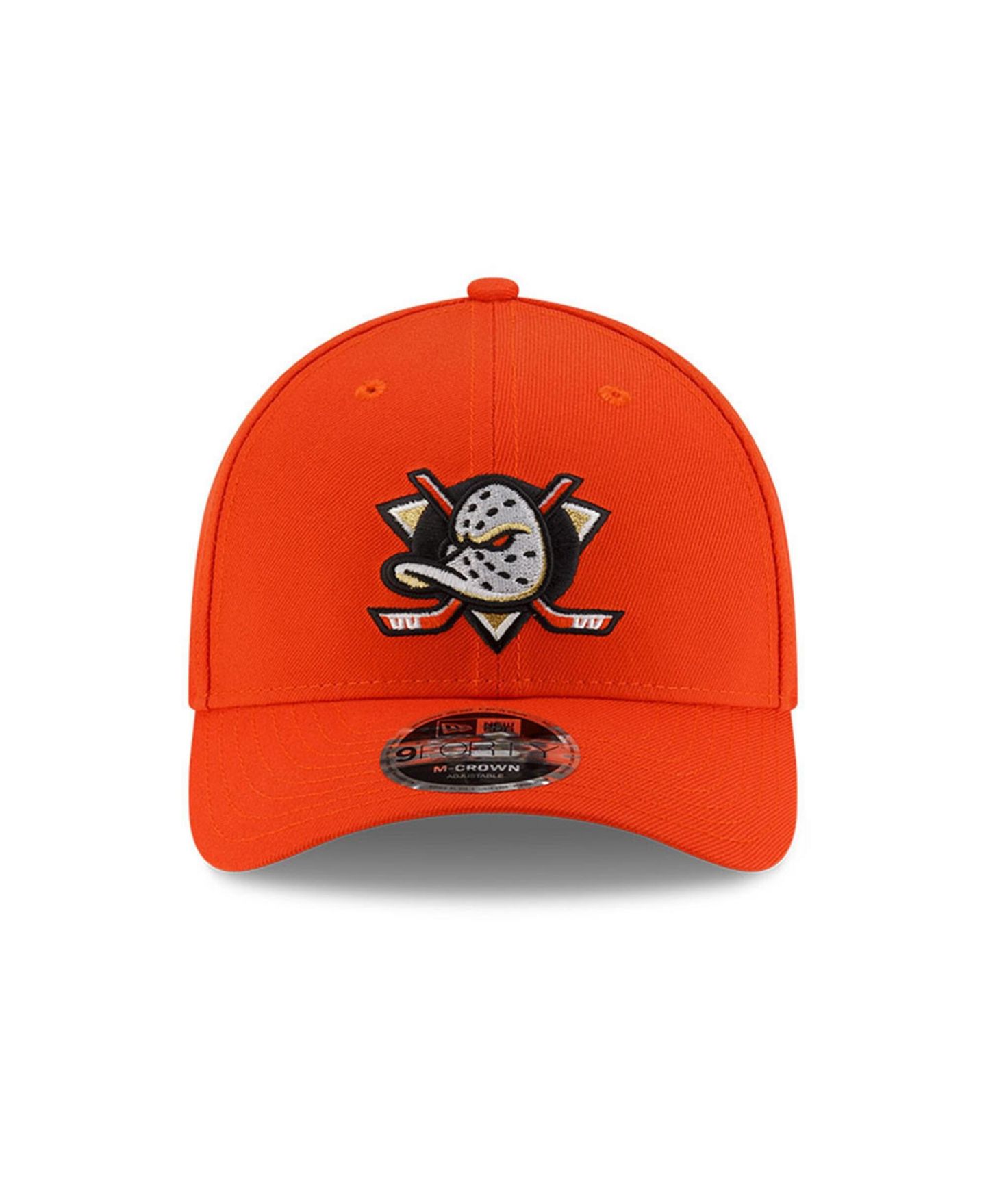 Мужская кепка New Era Orange Anaheim Ducks 9FORTY M-Crown Adjustable Hat — фото 2