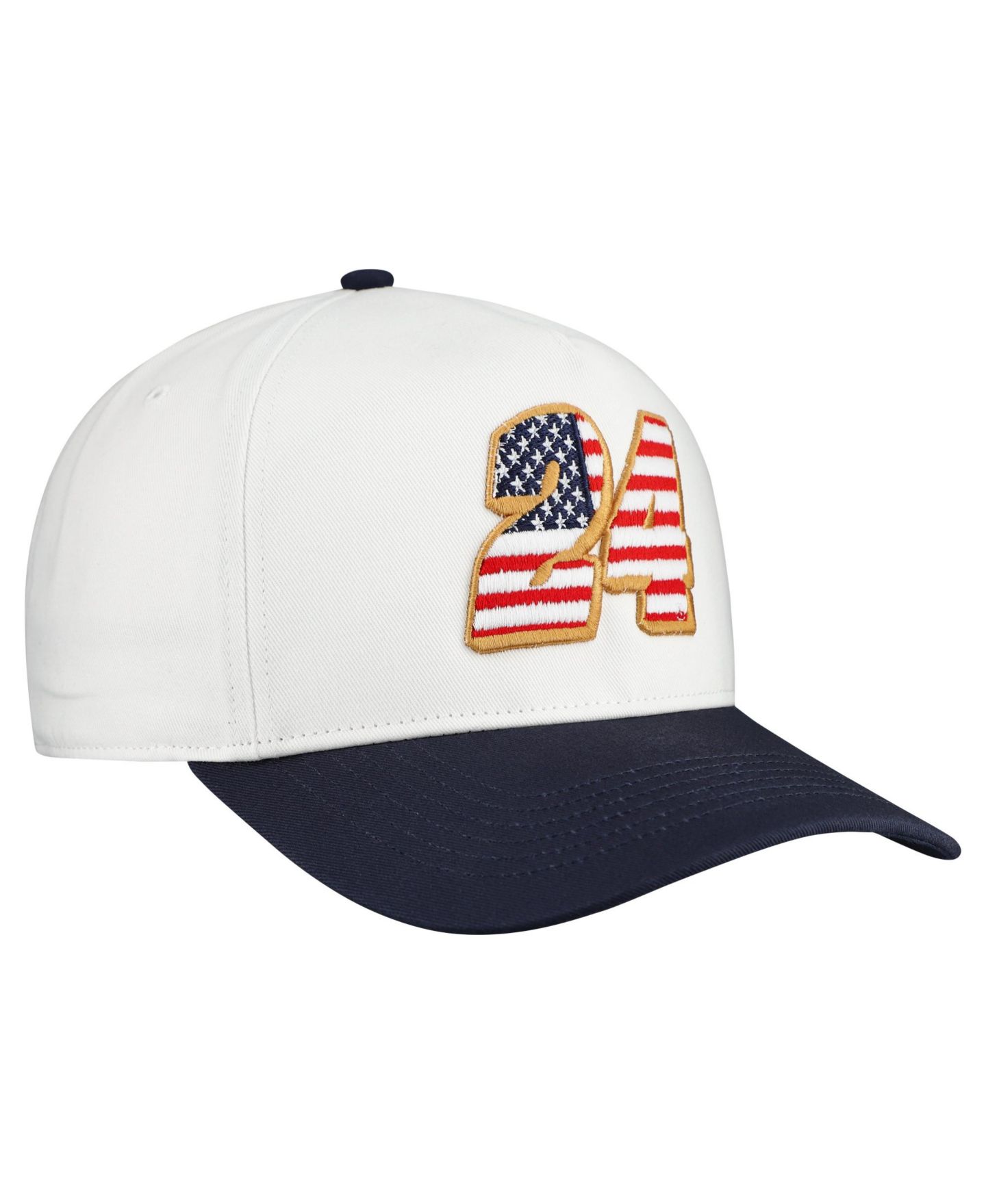Мужской головной убор '47 Brand White William Byron Flag Fill Two-Tone Team Adjustable Hitch Hat — фото 3