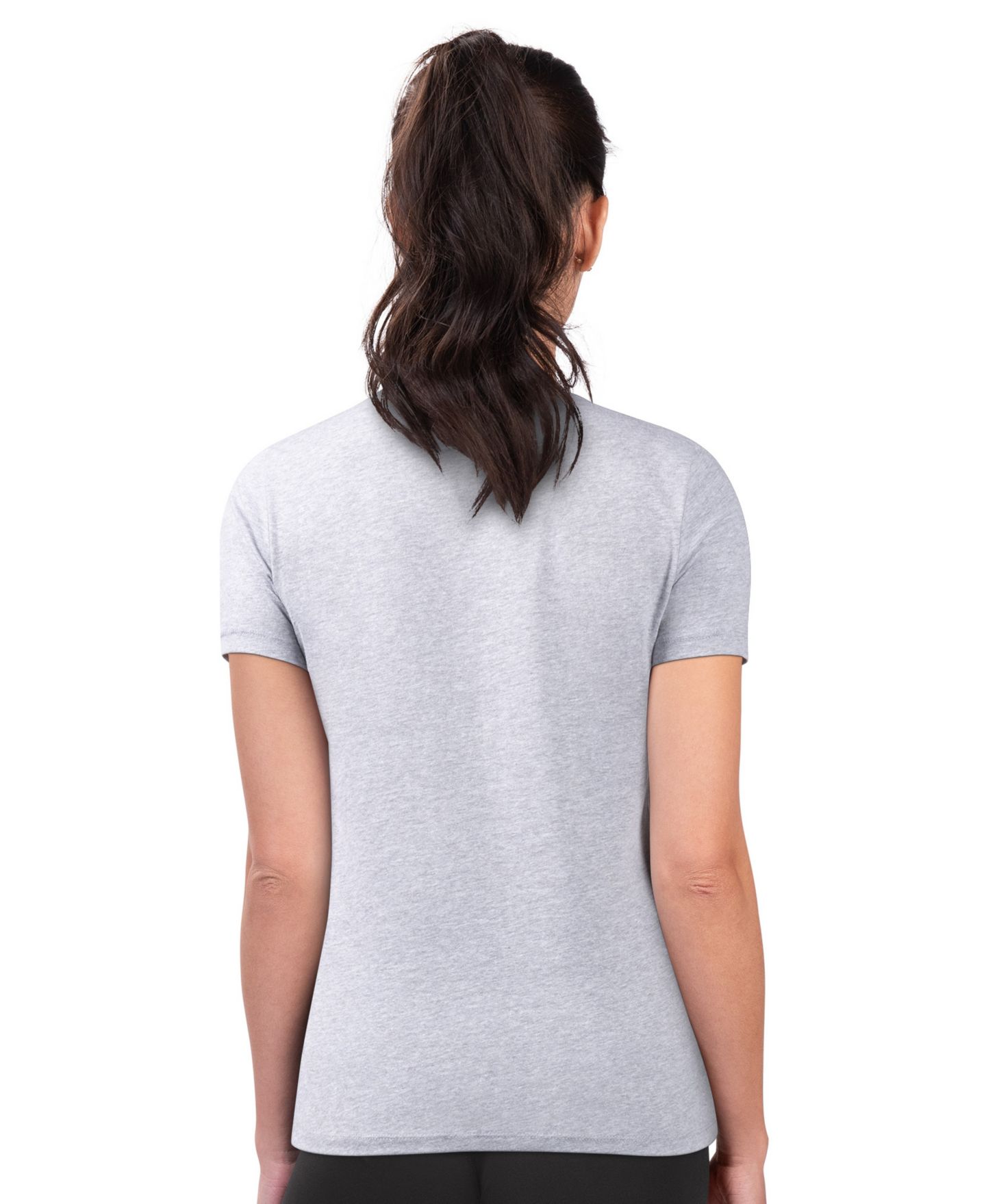 Женская футболка G-III 4Her by Carl Banks Heather Gray Los Angeles Dodgers Super-Slim Fit Lightweight City Graphic — фото 5