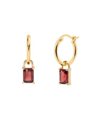 Women's Iris Birthstone Hoops Earing