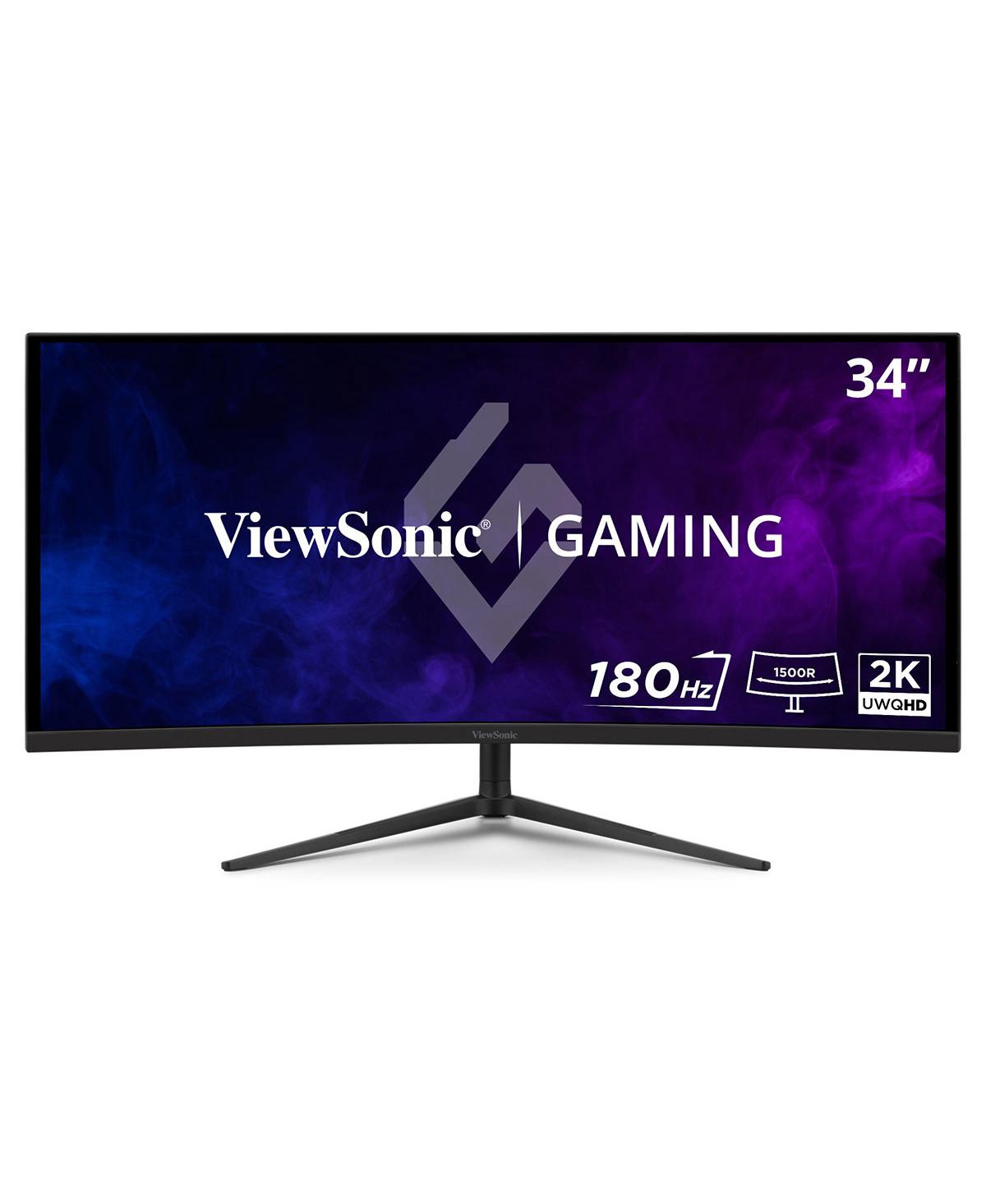 ViewSonic VX3418C-2K 34 Inch 21:9 UltraWide Qhd 180Hz Mva Led Curved Gaming Monitor