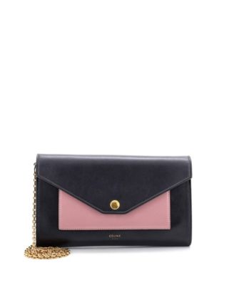 Small Pocket Envelope Shoulder Bag Leather