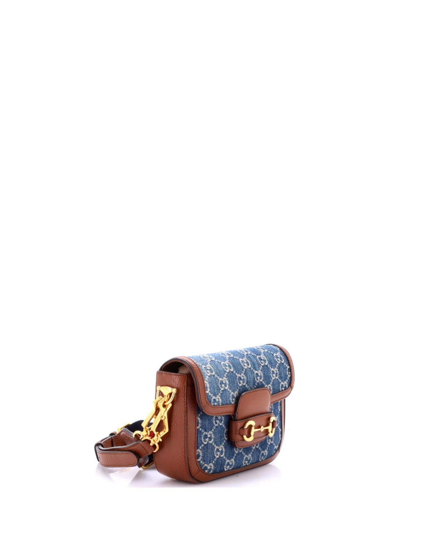 Mini Horsebit 1955 Shoulder Bag GG Denim