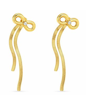 Women's Bow Chain Drop Earring