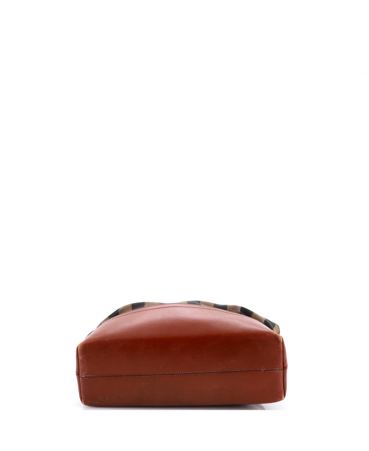 Pre-Owned Fendi Pequin Roll Tote Canvas and Leather