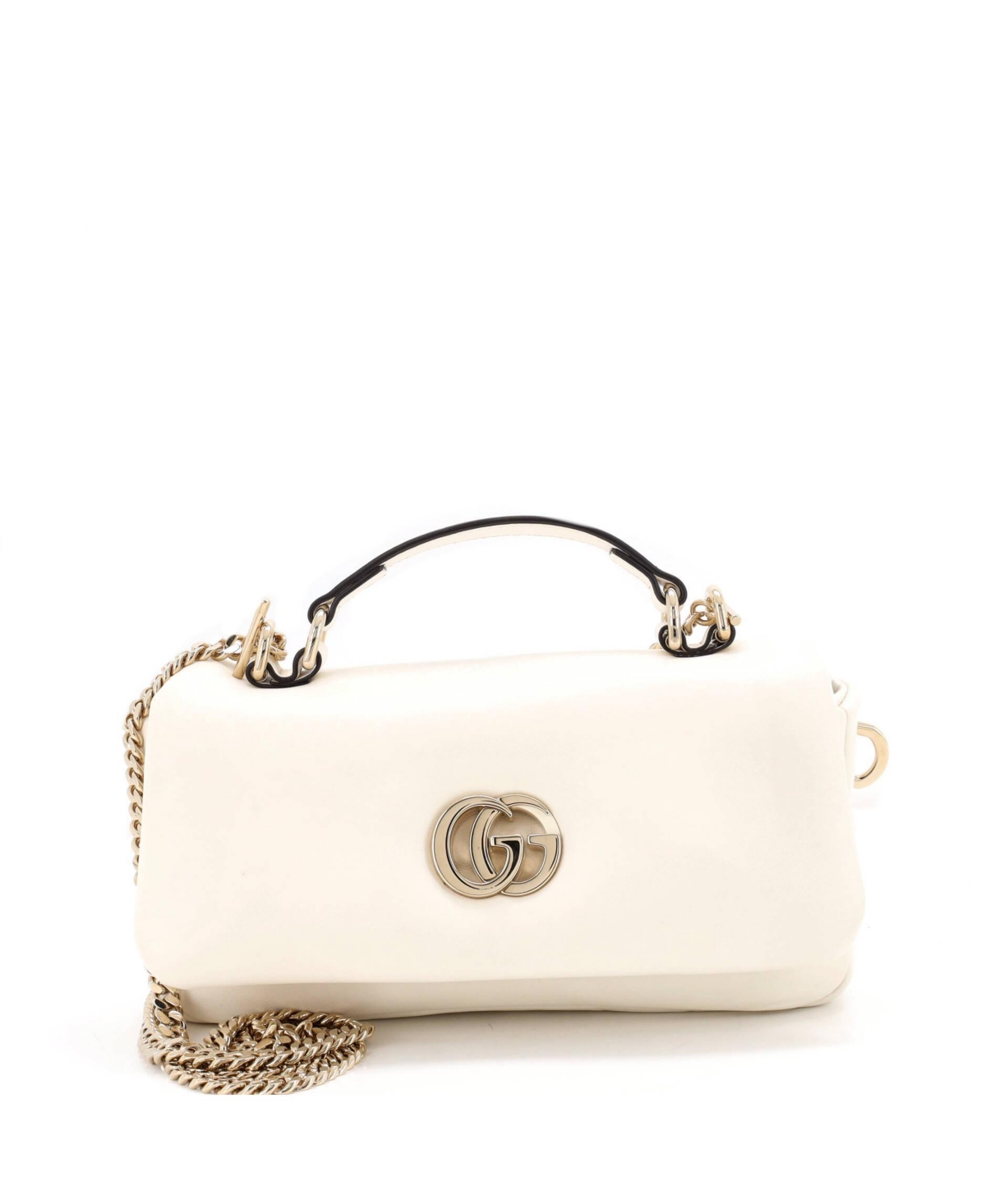 Pre-Owned Gucci Mini Gg Milano Top Handle Bag Leather