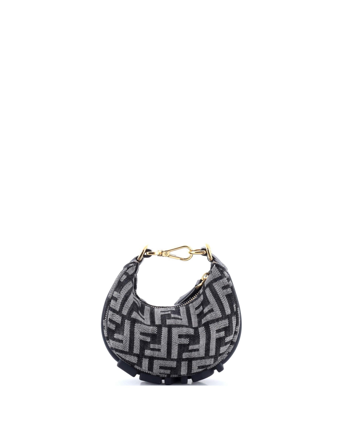 Pre-Owned Fendi Nano Fendigraphy Bag Zucca Denim