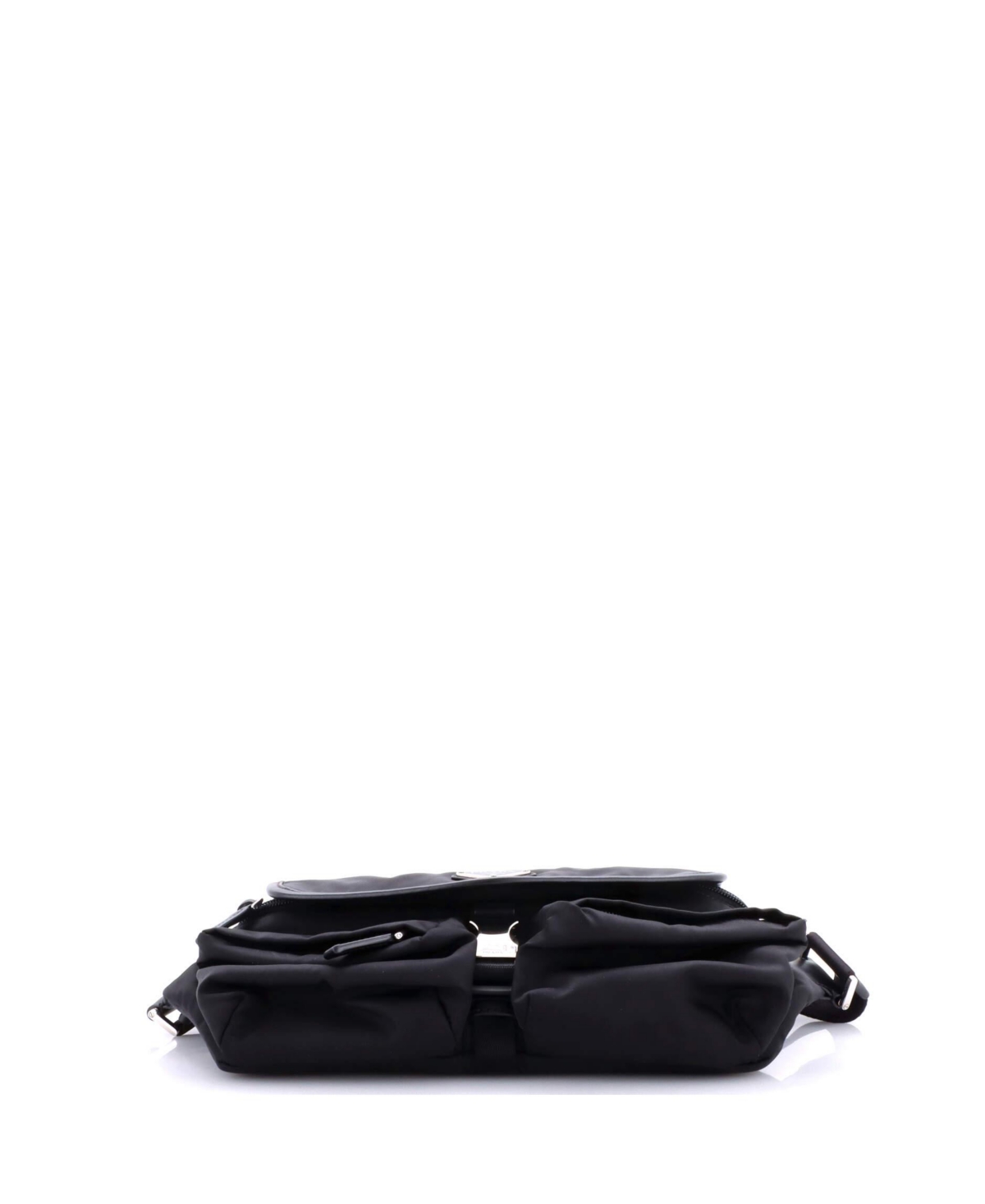 Pre-Owned Prada Double Front Pocket Belt Bag Re-Nylon