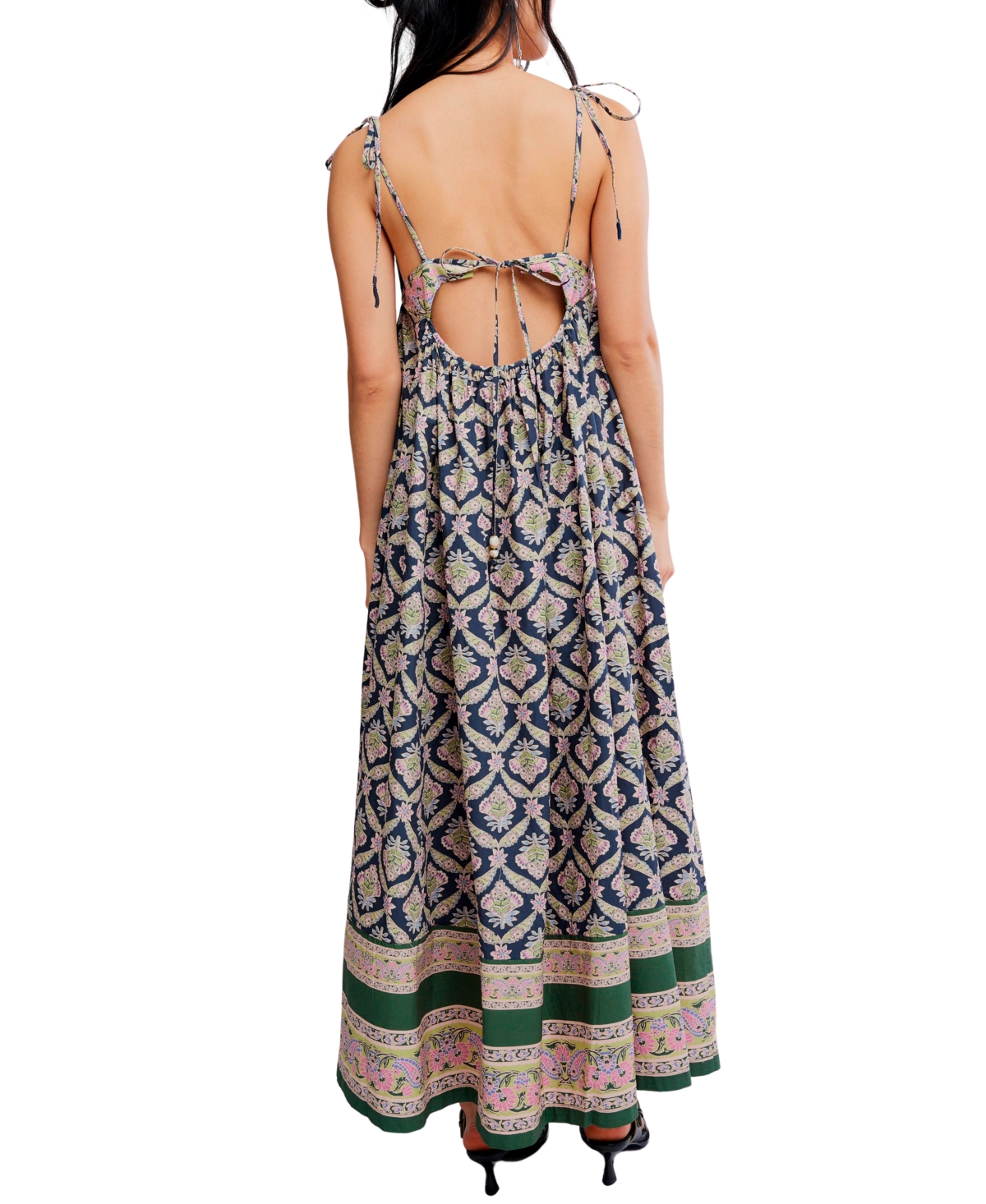 Free People Women's Sorrento Stroll Printed Sleeveless Cotton Dress