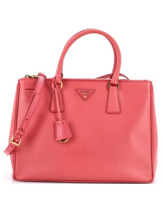 Medium Double Zip Lux Tote Saffiano Leather