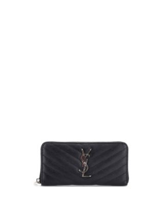 Classic Monogram Zip Around Wallet Matelasse Chevron Leather