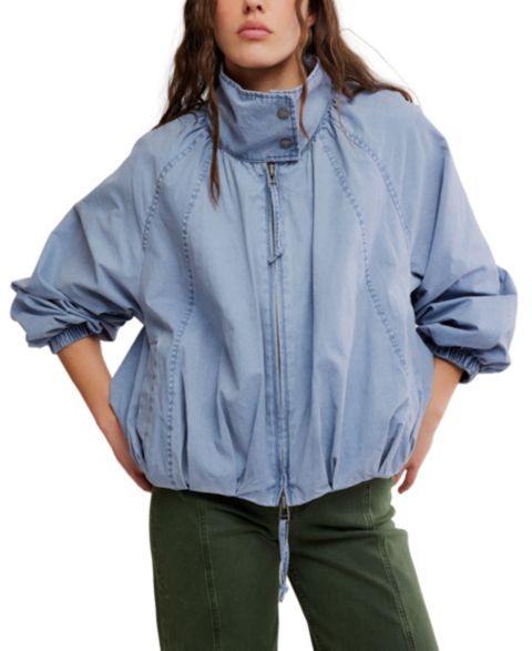 Женская куртка Free People Chelsea Oversized Utility, цвет: Серо-бежевый