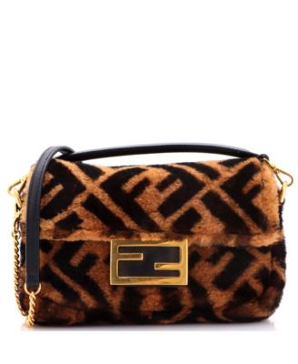 Mini Baguette NM Bag Zucca Shearling