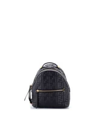 Mini By The Way Backpack Zucca Embossed Leather