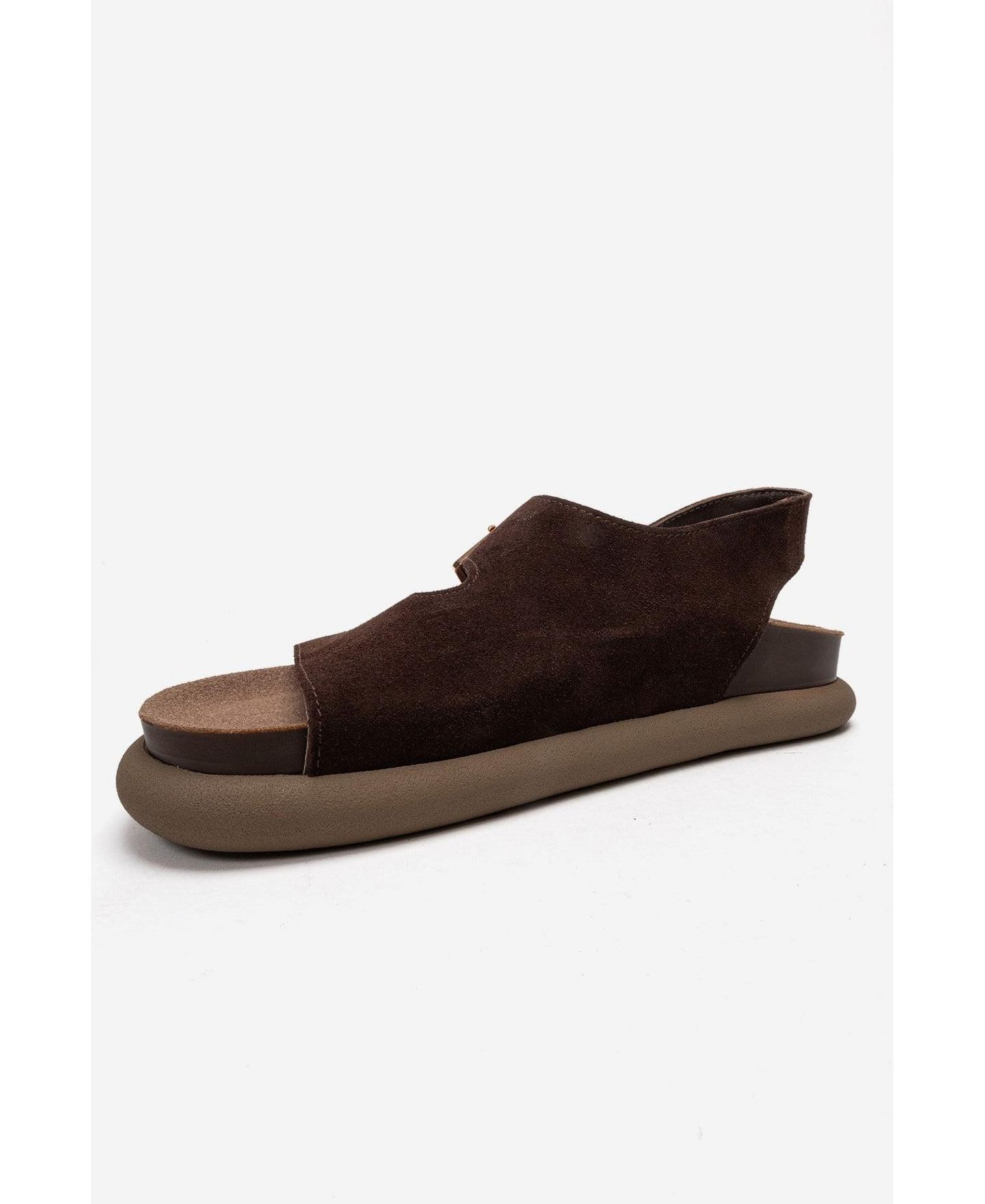 Женские сандалии Forever & Always Shoes Jalven Leather, цвет: Коричневый замшевый — фото 7