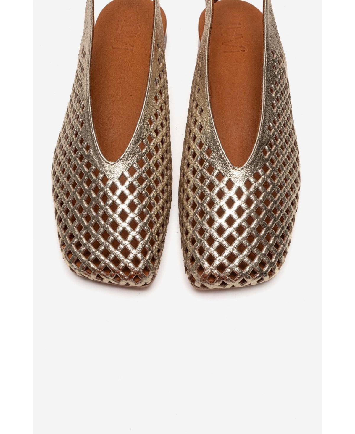 Forever & Always Shoes Women's Delizia Leather Slingback Shoe