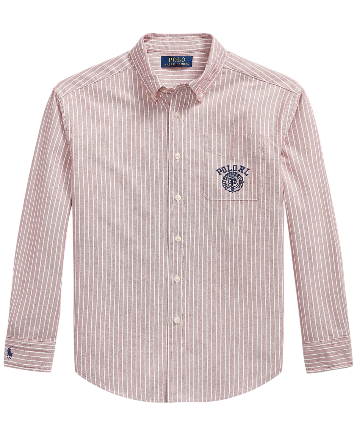 Polo Ralph Lauren Boys' 8-20 Striped Cotton Oxford Shirt