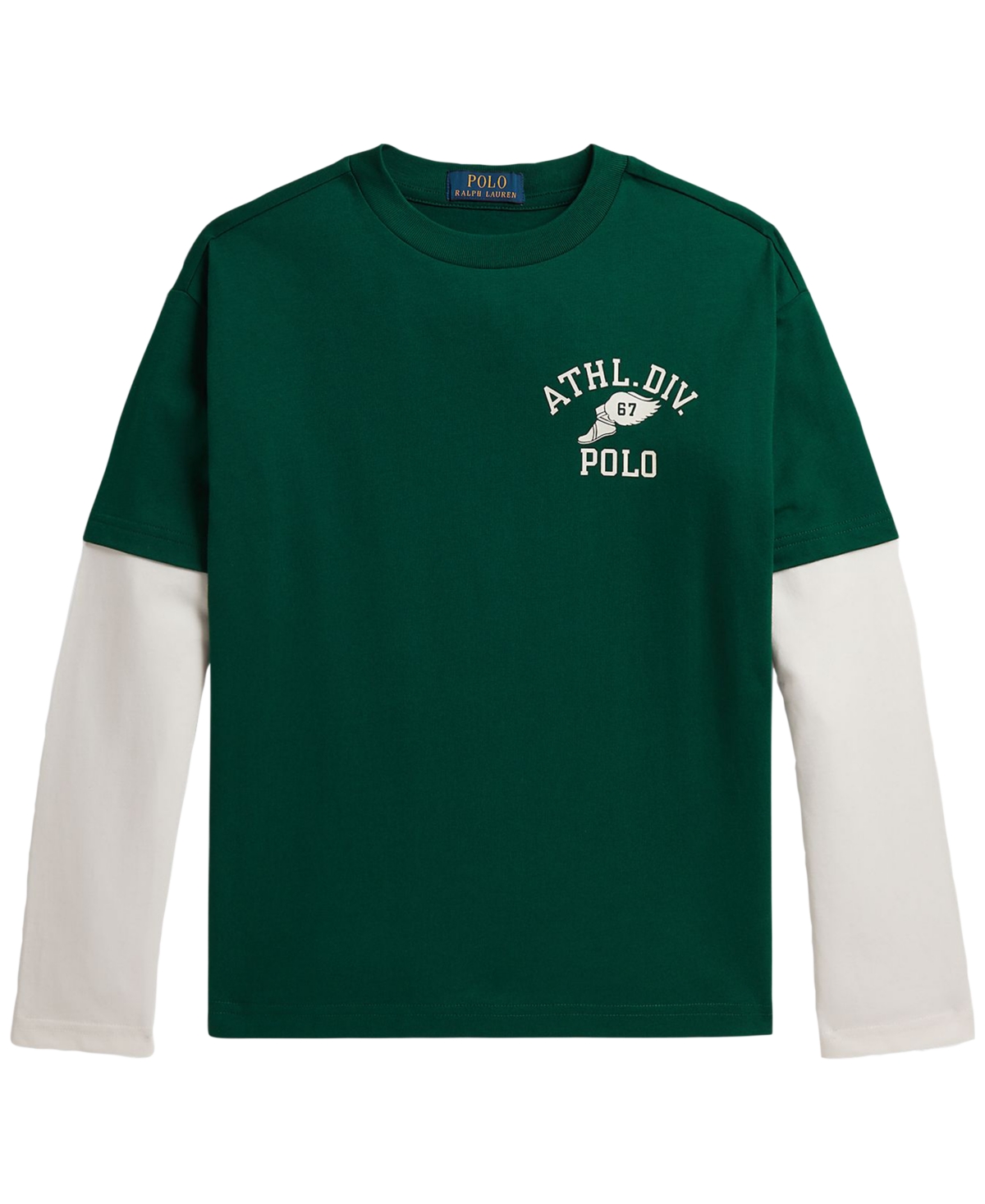 Polo Ralph Lauren Boys' 8-20 Big Fit Cotton Layered Effect T-Shirt