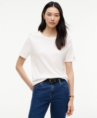 Women's Ribbed Boxy Crewneck T-Shirt