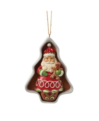 Heartwood Creek Gingerbread Cookie Cutter Santa Ornament