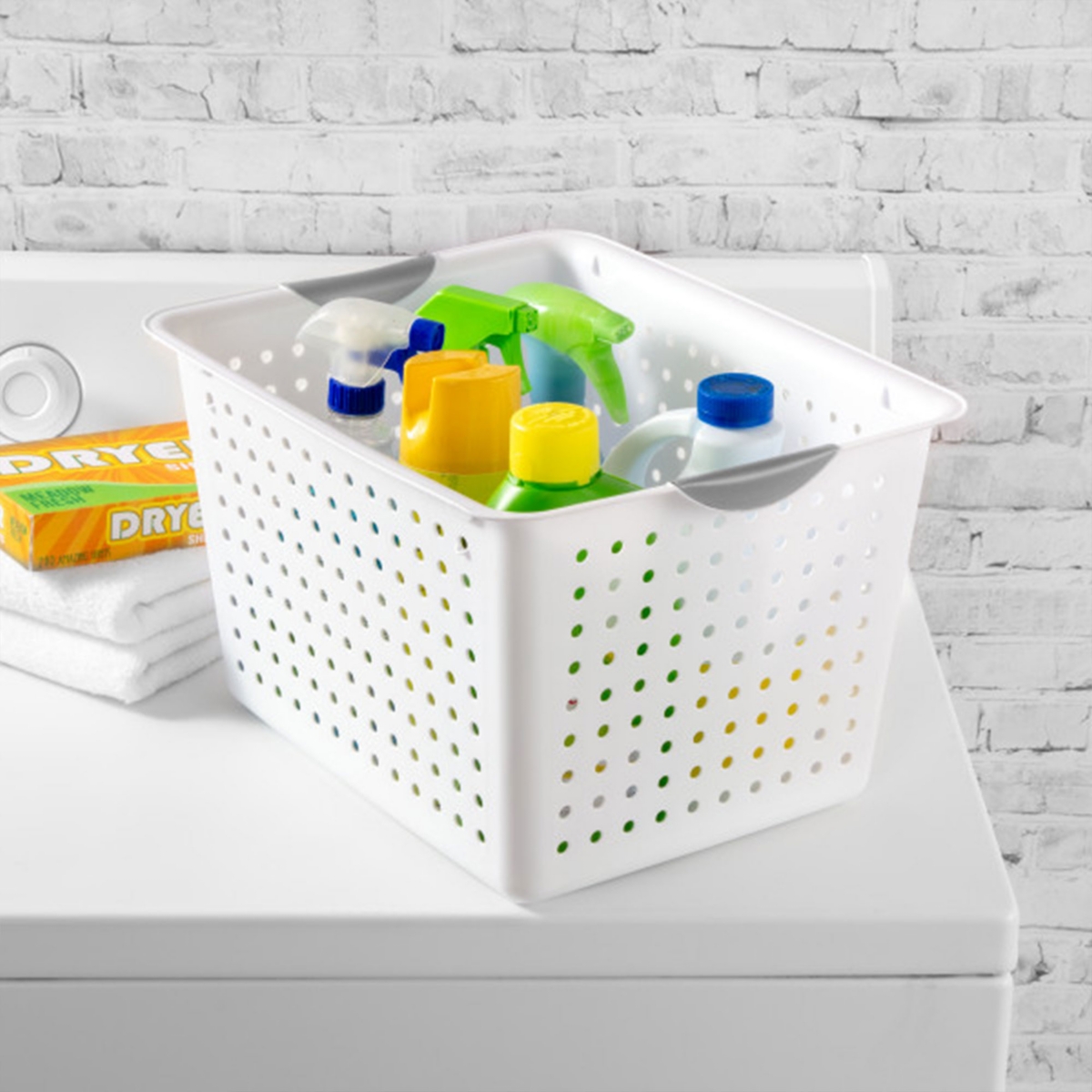Sterilite Large Deep Durable Ultra Plastic Storage Basket Tote, (6 Pack)