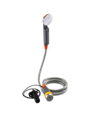 Portable Camping Shower , Hands-Free Rechargeable Camping Showerhead with Pump and 6 Feet Hose