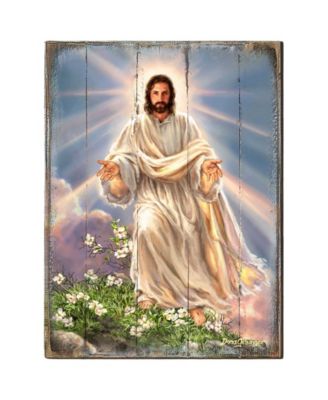 Jesus Resurrection Wooden Wall or Freestanding Decor, 8" x 6"
