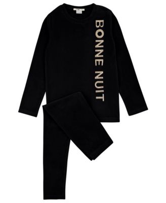 Kids 2-20 Velour Puffy Letters Loungewear Set