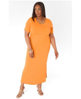 women's plus size t shirt dresses Terra & Sky Women's Plus Size Cotton Pocket T-Shirt Dress, Sizes 0X-5X