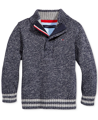 Tommy Hilfiger Baby Boys' Quarter-Zip Sweater
