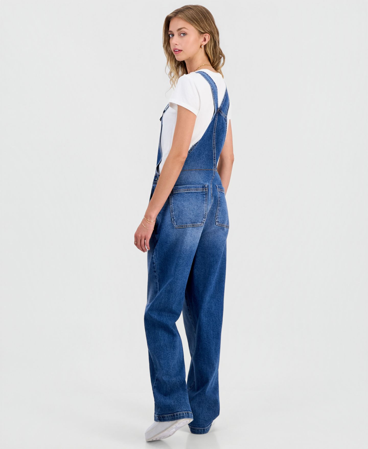 Женский комбинезон Celebrity Pink Juniors' Slouchy Denim Overalls, цвет: Kelroth — фото 7