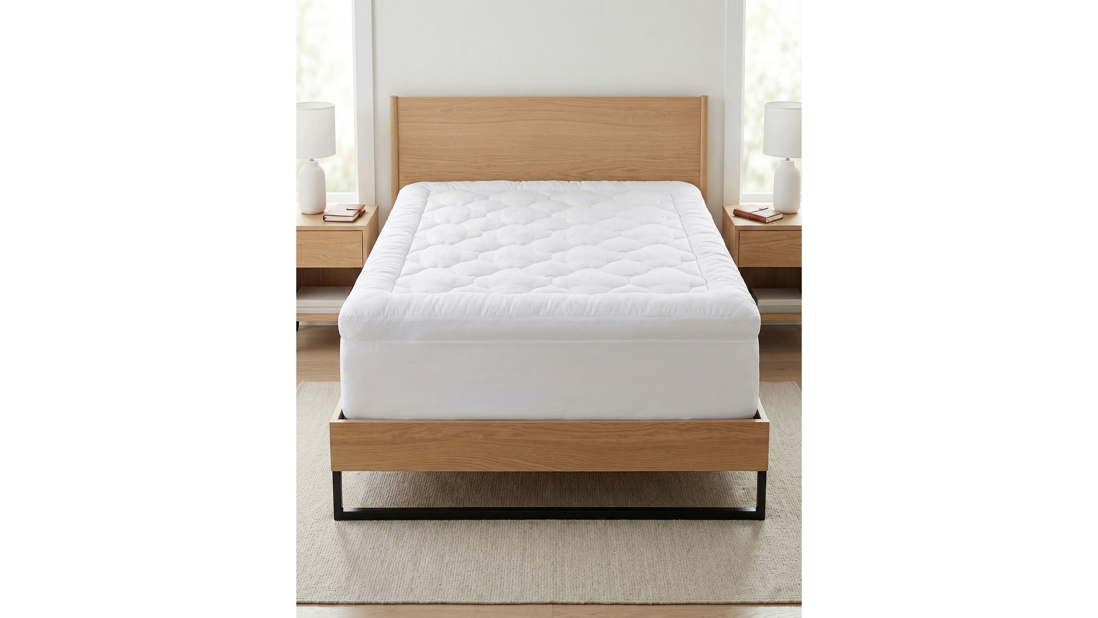 Ella Jayne Adaptive Comfort Plush Mattress Topper, Queen