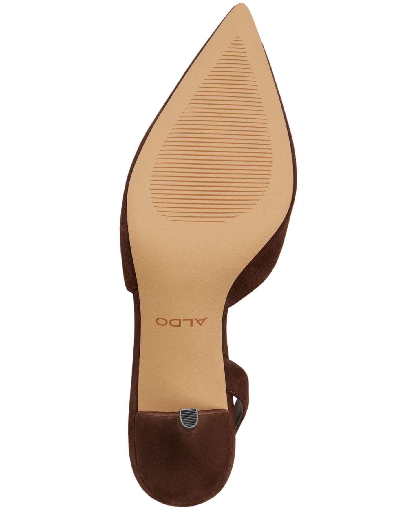 Женские туфли ALDO Stessylow Slingback, цвет: Тёмный коричневый замшевый — фото 5