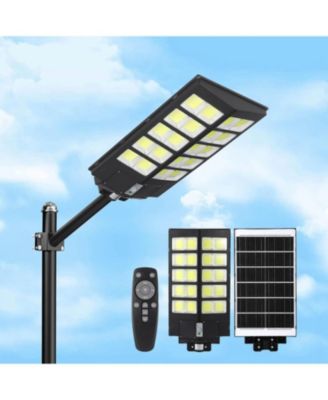 Innovations 4000W Solar Street Light Outdoor, 6500K LED Security/Parking Lot Light, Motion Sensor  Remote, Dusk-to-Dawn, IP67 Waterproof