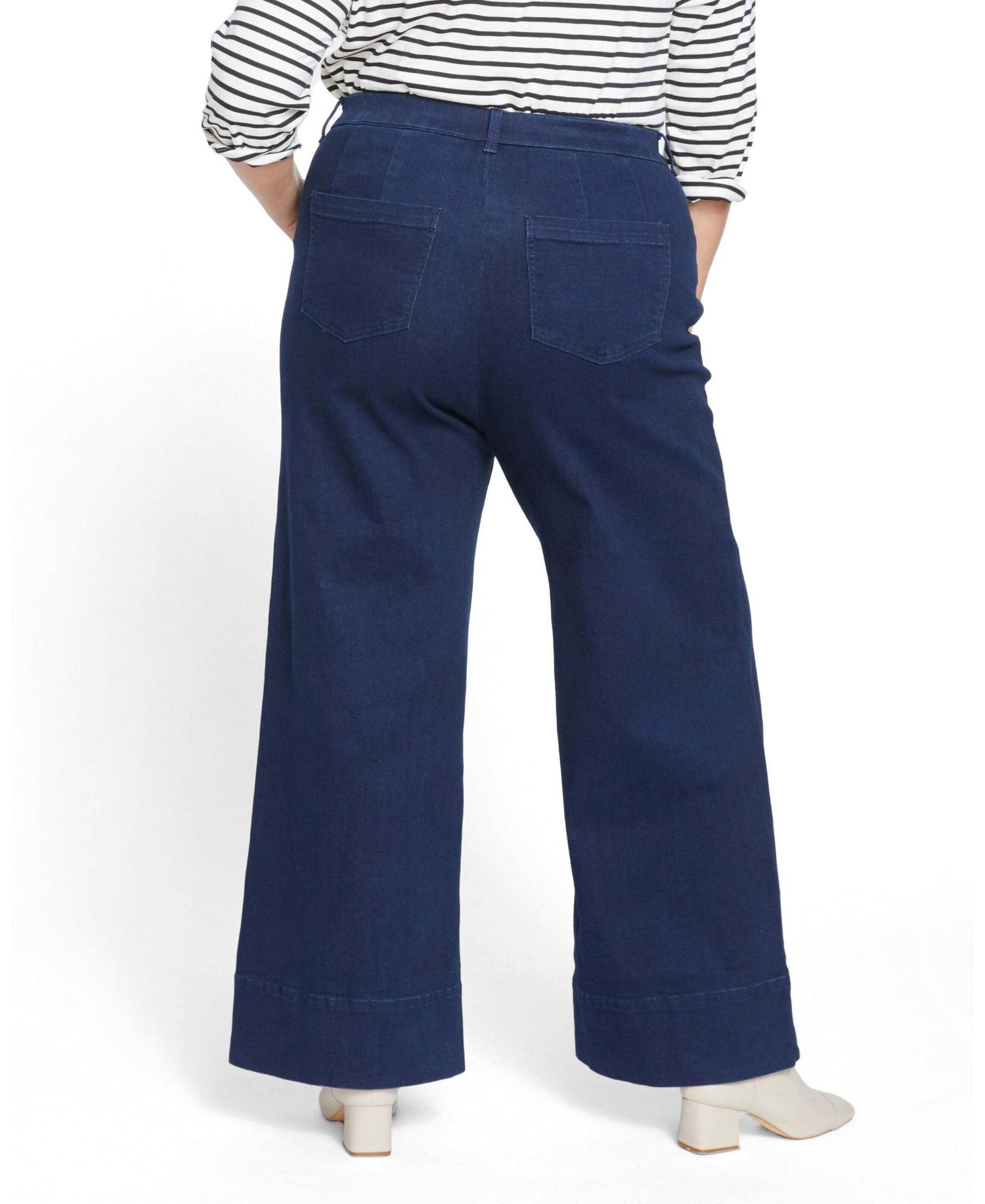 Plus Size Carrie High Rise Wide Leg Jeans