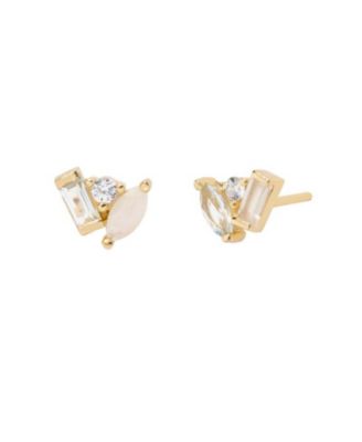 Seraphina Moonstone Topaz Stud Earrings