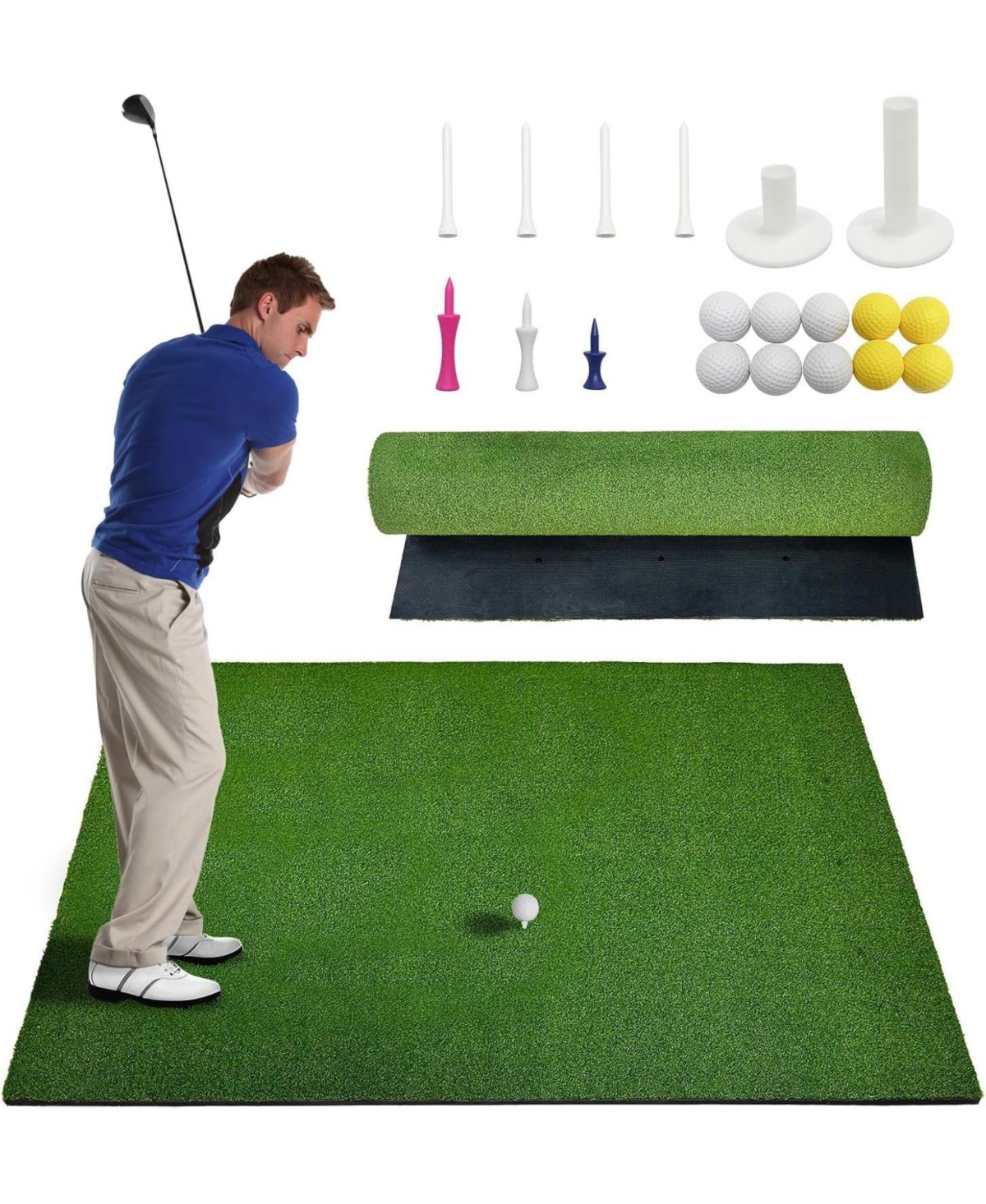 Xo 5x4FT/5x5FT Golf Hitting Mat