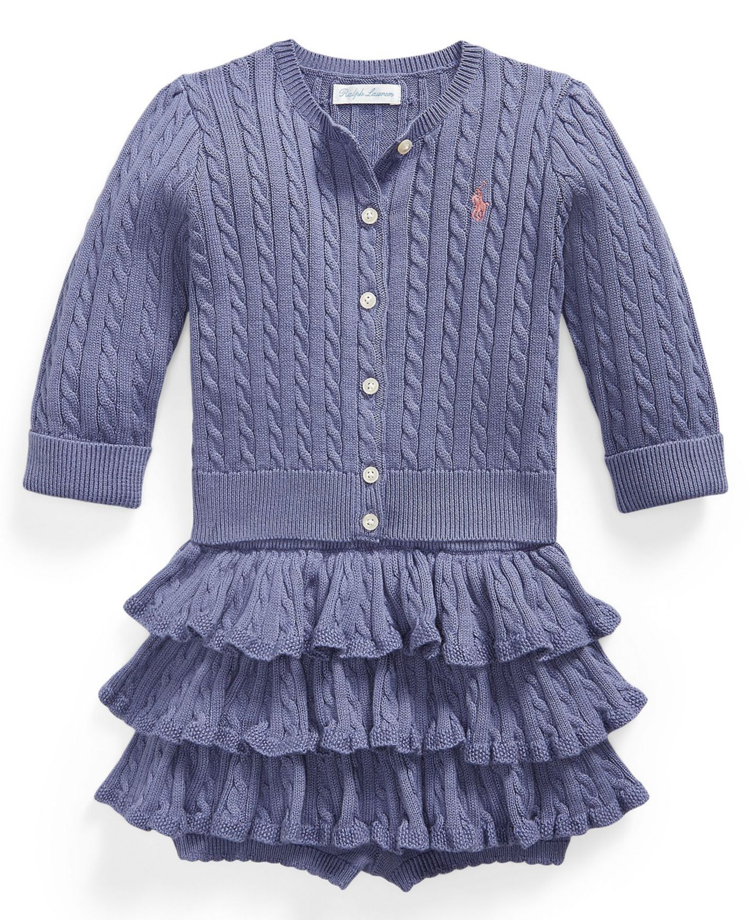 Baby Girls' Long-Sleeve Cardigan and Skort, 2-Piece Set