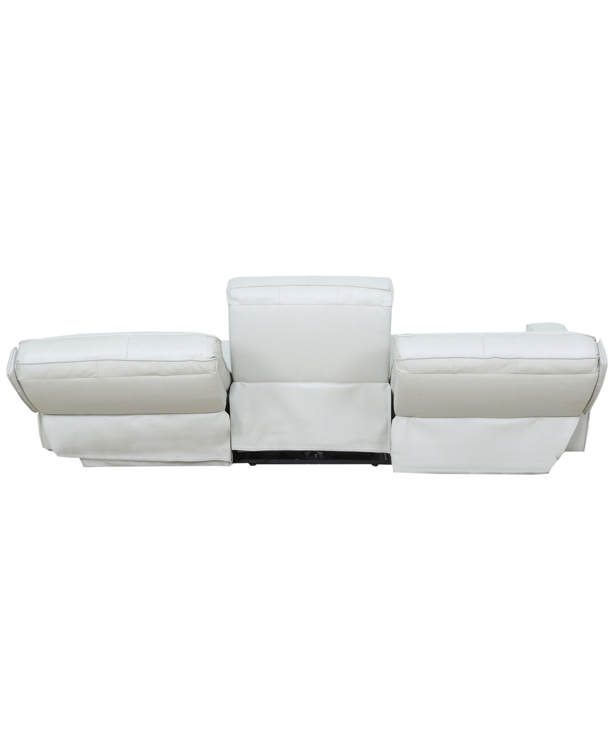 Zackary 3-Piece Leather Chaise Sofa with 2 Power Motion, Macy's Exclusive