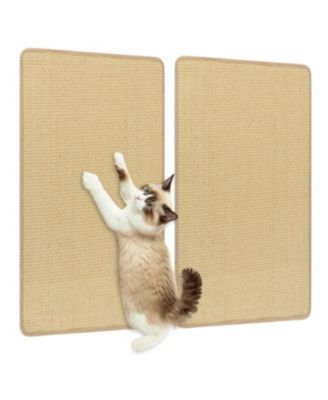 2 Piece Cat Scratcher Mat Set Sisal Pads