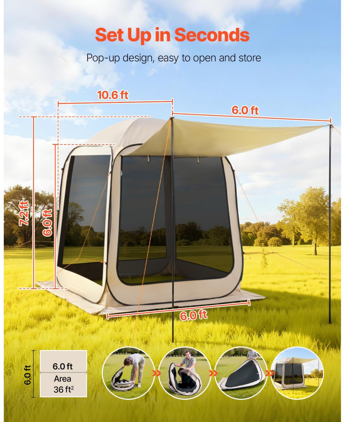 Cozito Screen House Tent